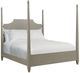 American Drew® Milan Patterson Gray Tone Queen Upholstered Poster Bed-0