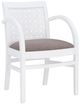 Linon Wendy Dark Gray/White Upholstered Arm Chair-0