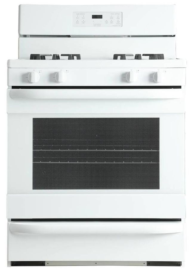 Element® 30" White Freestanding Gas Range -0