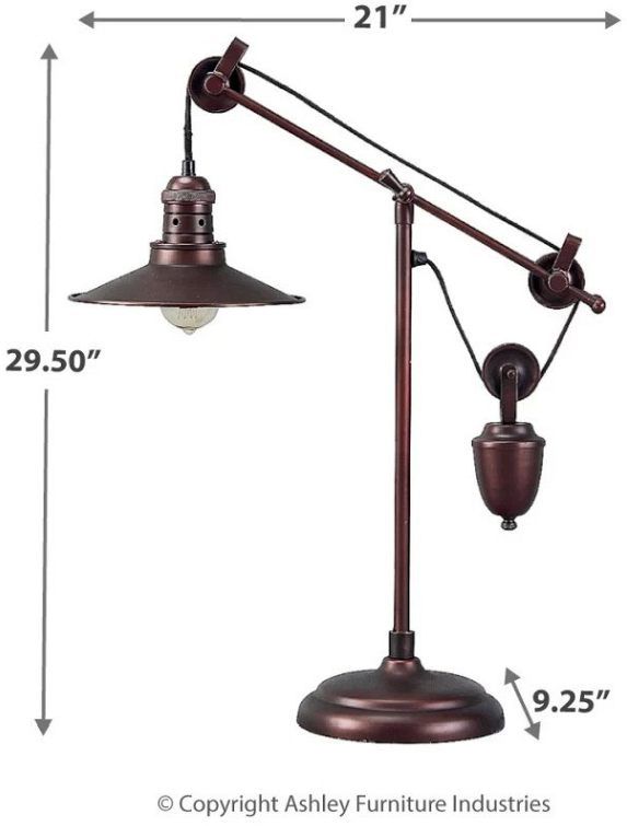 Signature Design by Ashley® Kylen Bronze Metal Desk Lamp-2