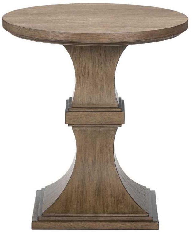 Liberty Furniture Artisan Home Sienna Stone Round Chairside Table-2