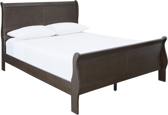 Signature Design by Ashley® Leewarden 6-Piece Dark Brown Queen Sleigh Bed Set-1