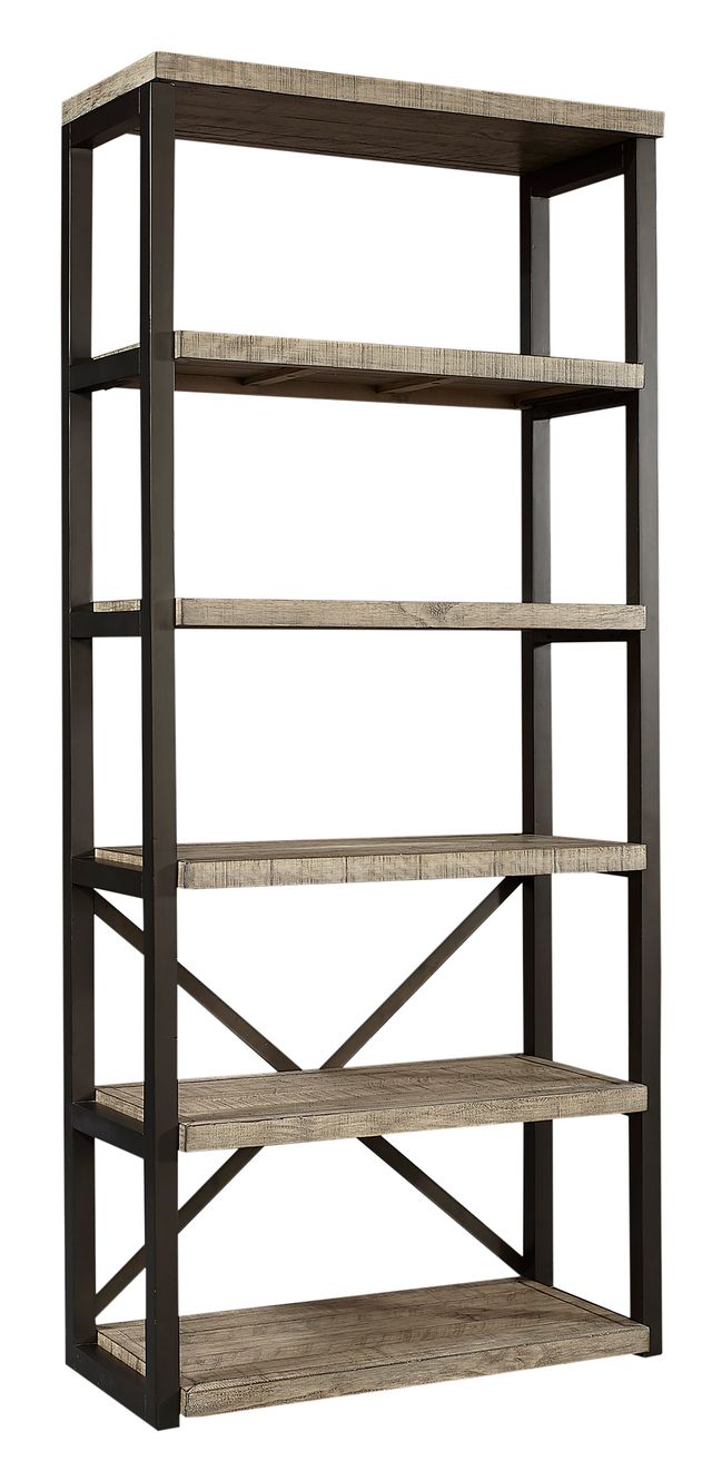 aspenhome® Grayson Cinder Grey Open Display Case-0