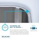 Elkay Lustertone® Classic Lustrous Satin 16-1/2" x 20-1/2" x 7-7/8" Single Bowl Undermount Sink with Perfect Drain®-3
