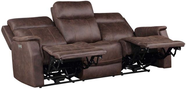 Steve Silver Co. Valencia Walnut Power Reclining Sofa-1
