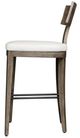 Uttermost® Cellini Weathered Gray Wooden Outdoor Bar Stool-3