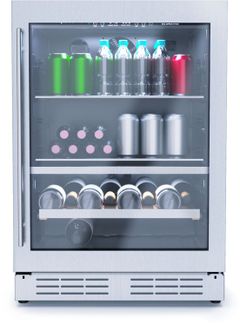 Elica RISERVA 24" 4.8 Cu. Ft. Stainless Steel Built-In Beverage Center