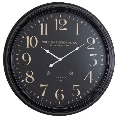 YHD Black Circular Wall Clock-0