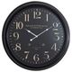 YHD Black Circular Wall Clock-0