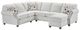Lancer Furniture Customizable 8200S 3-Piece U-Shaped Sectional -0