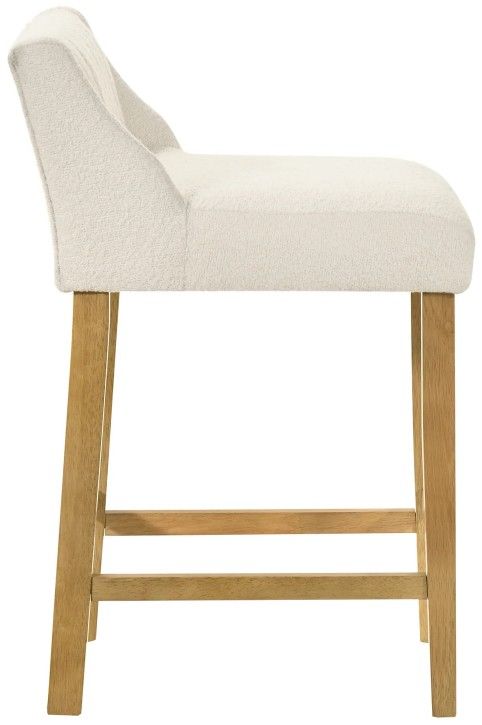Armen Living Fauna 3-Piece Amber Glow/White Counter Stool Set-3