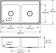 Elkay Lustertone® Classic Lustrous Satin 37" x 22" x 10-1/8" MR2-Hole Equal Double Bowl Drop-In Sink-3