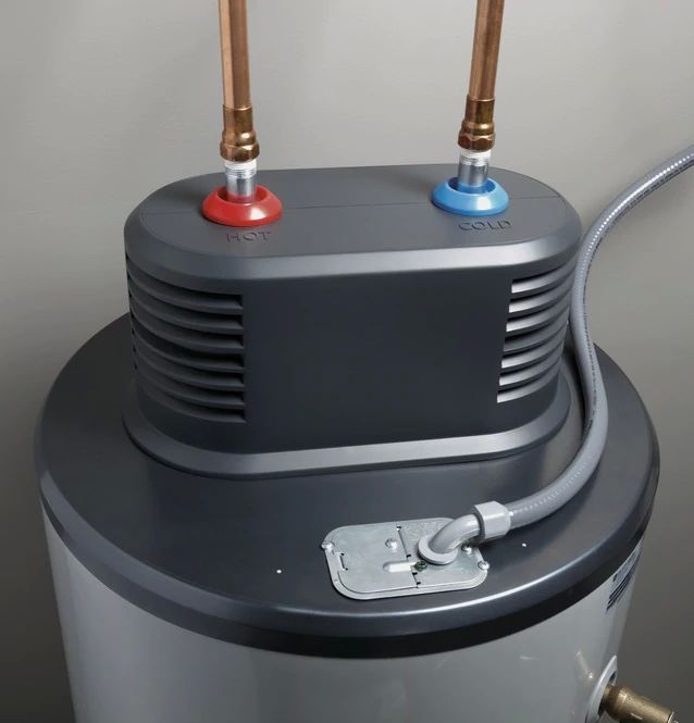 GE® 50 Gallon Diamond Gray Smart Short Electric Water Heater with Flexible Capacity-2