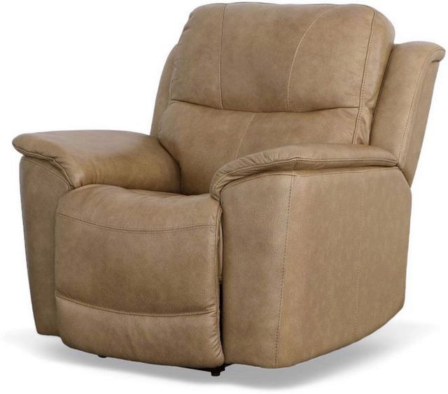 Flexsteel® Cade Beige Power Recliner with Power Headrest and Lumbar-2