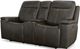 Flexsteel® Odell Grey Power Reclining Loveseat with Console and Power Headrests and Lumbar-2