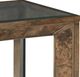 Hammary® Hidden Treasures Burl Glass Top Burl End Table with Brown Base-1