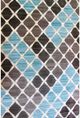 Cosmos Carpets Symphony 5073 Blue/Brown 8' x 11' Area Rug-0