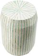 A & B Home Beige and Green Stool-1