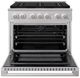 ZLINE Marino 36" Stainless Steel Pro Style Gas Range with 6-Burner DuoPro™ Cooktop and Convection Gas Oven-1