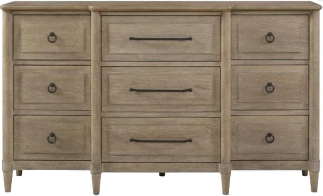 Bernards Citrus Heights Sand Breakfront Dresser-2
