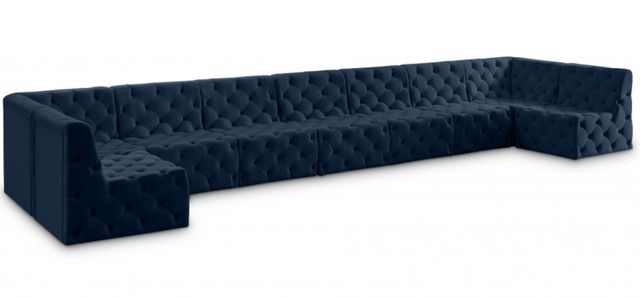 Meridian Furniture Tuft 9-Piece Navy Modular Sectional Set-2