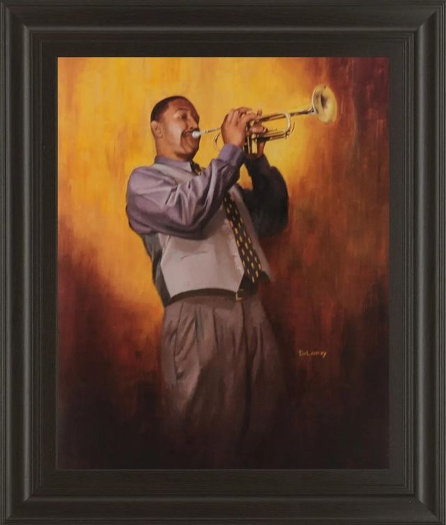 Classy Art Trumpet Player Wall Art-0