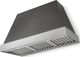 AGA Cascade 48" Matte Black Wall Mounted Range Hood  with Antique Brass Trim-0