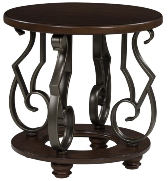 Signature Design by Ashley® Frallyn Dark Brown End Table-0