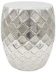 A & B Home Gastonia Shiny Silver Stool-0