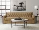 Bernhardt Barclay White Travertine Side Table with Antique Pewter Base-1