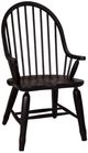 Liberty Furniture Treasures Rustic Black Bow Back Arm Chair-0
