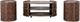 Liberty Furniture Warren Park 3-Piece Coffee Brown Occasional Table Set-0