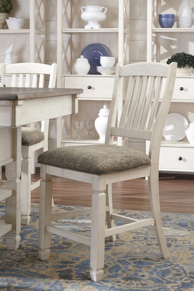 Signature Design by Ashley® Bolanburg Two-Tone Upholstered Barstool-7