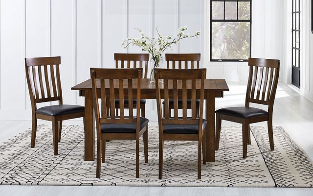 A-America® Mariposa Rustic Whiskey Slat Back Side Chair-1