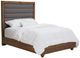 Michael Amini® Brooklyn Walk Burnt Umber/Gray Eastern King Upholstered Panel Bed-0