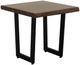 International Furniture Direct Riverwood Brown End Table with Black Base-0