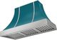 AGA Cascade 36" Salcombe Blue Wall Mounted Range Hood  with Brushed Nickel Trim-0