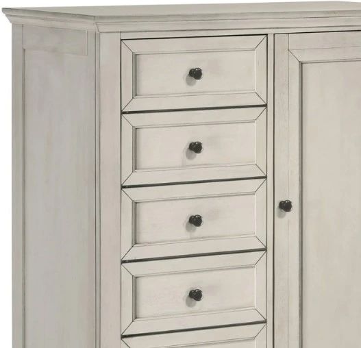 Intercon San Mateo Rustic White Youth Chifferobe-1