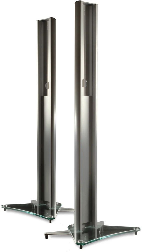 Totem Acoustics Tribe Silver Speaker Stand Pair-0