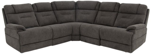 Flexsteel® Gray Power Reclining Sectional with Custom Layout Options-0