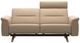 Stressless® by Ekornes® Stella Beige Manual Reclining Loveseat with One Headrest and Wood Base-1