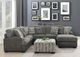 Emerald Home Berlin 4-Piece Gray Sectional and Chaise-1