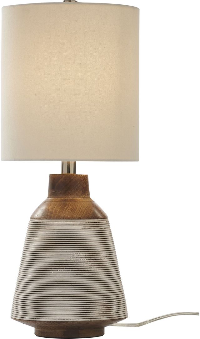 Lampe de table Botwood noyer/chaux de Renwil®-1