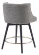 Olliix by Madison Park Mateo Grey Swivel Counter Stool-3