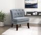 Homelegance® Melrose Dark Gray/Espresso Accent Chair-1