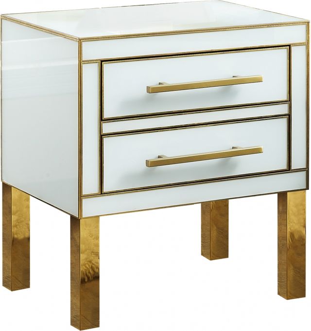 Meridian Furniture Gigi White Side Table-0