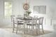 Jofran Inc. Orchard Park Brown Counter Table with Light Gray Base-1