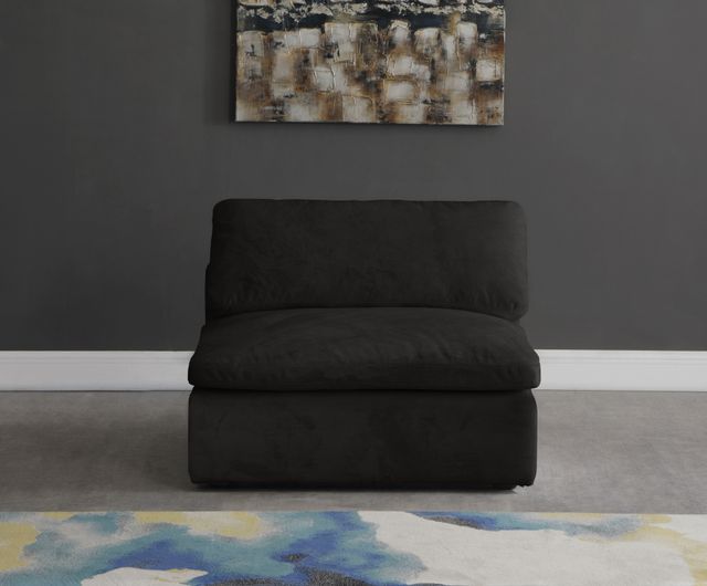 Meridian Furniture Cozy Black Velvet Chair-3