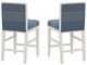 Linon Ramsey 2-Piece Blue Stripe/White Counter Stool-5