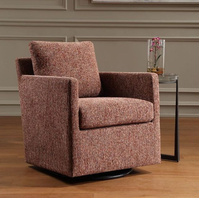 Uttermost® Tisdell Blush/Canyon Swivel Glider-3